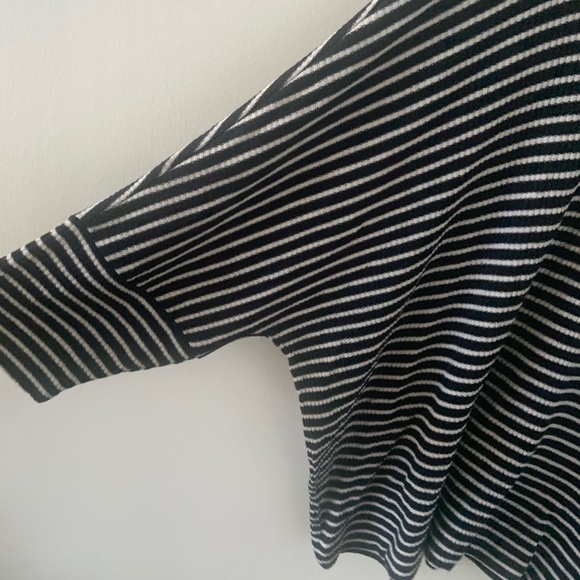 LOFT BLACK & WHITE STRIPED TEE - Picture 7 of 8